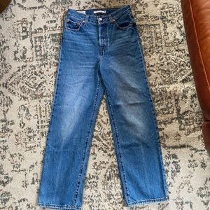Levis Ribcage straight jeans